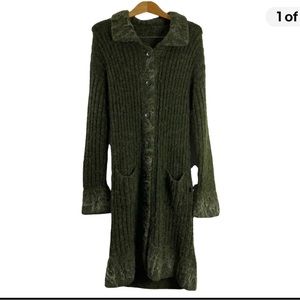 Peruvian long cardigan duster